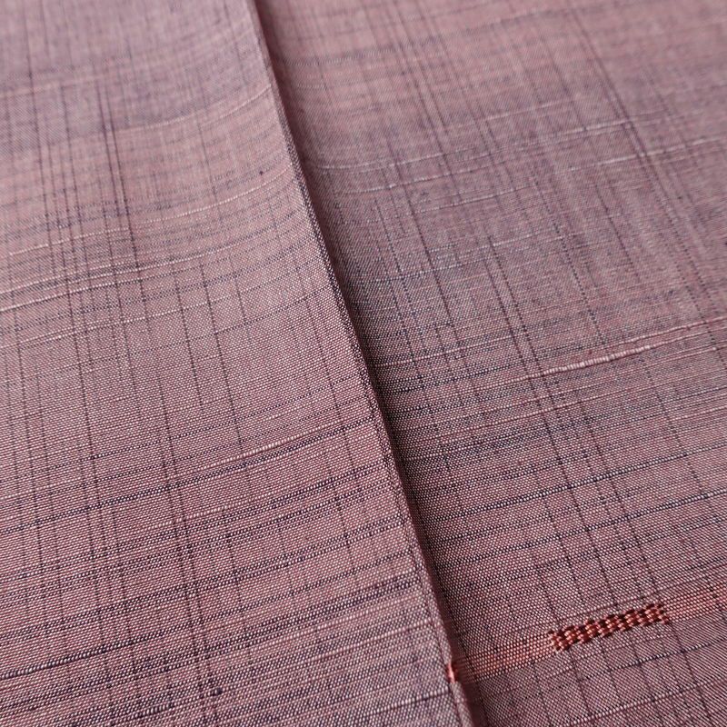 紬 良品 しつけ糸付き 正絹 その他の柄 袷仕立て 身丈159cm 裄丈64cm 着物 紫・藤色_画像10