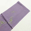 帯揚げ帯締めセット 美品 セット品 平組 フォーマル用 正絹 花柄 和装小物 紫・藤色_画像2