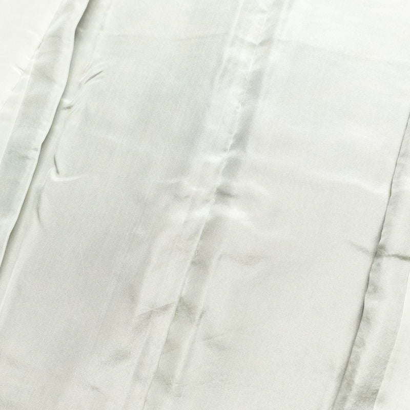 小紋 付下小紋 良品 しつけ糸付き 縮緬 正絹 人物・動物柄 袷仕立て 身丈158cm 裄丈65.5cm 着物 緑・うぐいす色_画像19