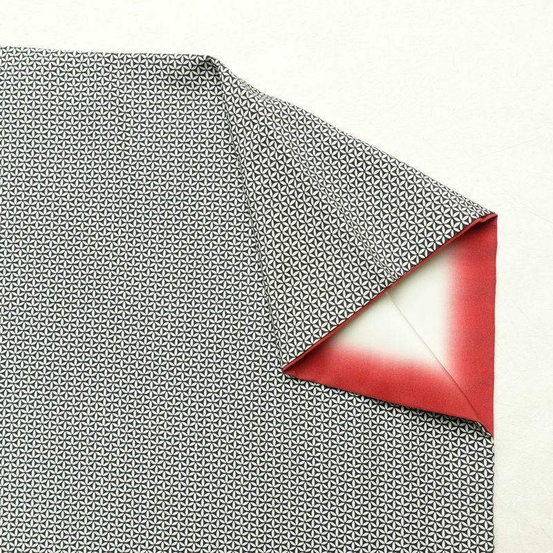 小紋 正絹 古典柄 袷仕立て 身丈156cm 裄丈64cm 着物 黒_画像13