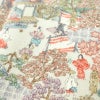小紋 縮緬 正絹 風景柄 袷仕立て 身丈165cm 裄丈64cm 着物 多色使い_画像8