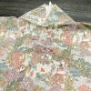 小紋 縮緬 正絹 風景柄 袷仕立て 身丈165cm 裄丈64cm 着物 多色使い_画像15