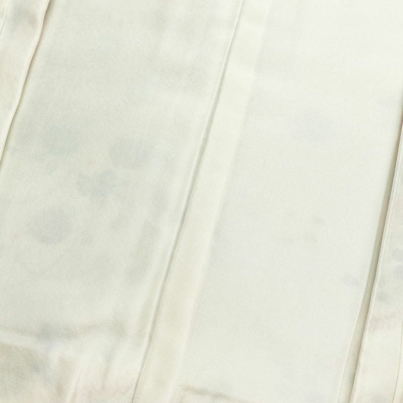 小紋 美品 しつけ糸付き 正絹 古典柄 袷仕立て 身丈162.5cm 裄丈65.5cm 箔 着物 白_画像18