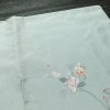 訪問着 紬地 しつけ糸付き 正絹 花柄 袷仕立て 身丈167cm 裄丈67cm フォーマル 着物 青・紺_画像14
