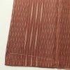 小紋 美品 しつけ糸付き 正絹 縞柄・線柄 袷仕立て 身丈159cm 裄丈67cm モダン 着物 茶_画像12