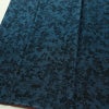 小紋 良品 しつけ糸付き 縮緬 正絹 花柄 袷仕立て 身丈158cm 裄丈66cm 着物 青・紺_画像4