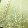 訪問着 良品 正絹 木の葉・植物柄 袷仕立て 身丈158.5cm 裄丈62cm 一部しつけ糸付き 金彩 フォーマル 着物 緑・うぐいす色_画像6