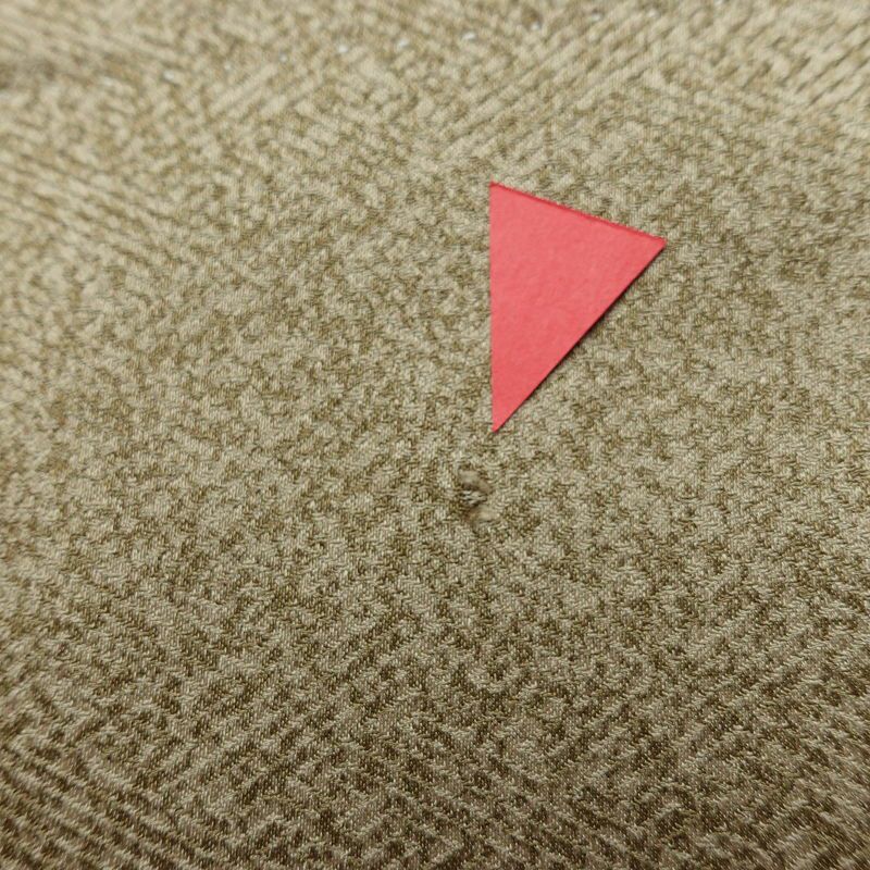 訪問着 良品 しつけ糸付き 正絹 人物・動物柄 袷仕立て 身丈163cm 裄丈65.5cm 箔 金彩 フォーマル 着物 ベージュ_画像14