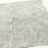 小紋 縮緬 正絹 風景柄 袷仕立て 身丈160.5cm 裄丈64.5cm 着物 グレー_画像13