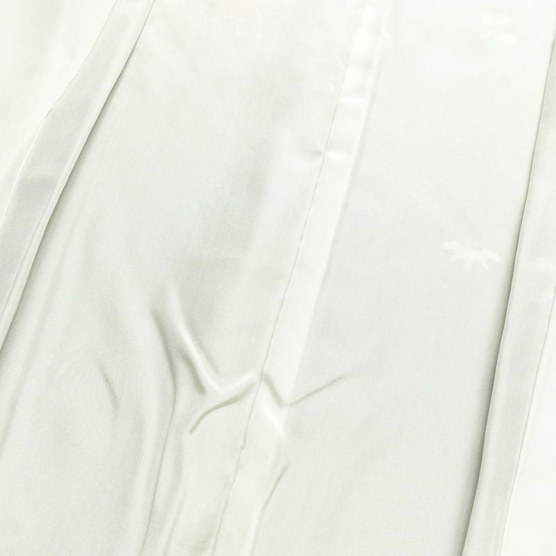 訪問着 良品 しつけ糸付き 金駒刺繍 綸子 正絹 古典柄 袷仕立て 身丈159.5cm 裄丈65.5cm 金彩 フォーマル 着物 緑・うぐいす色_画像18