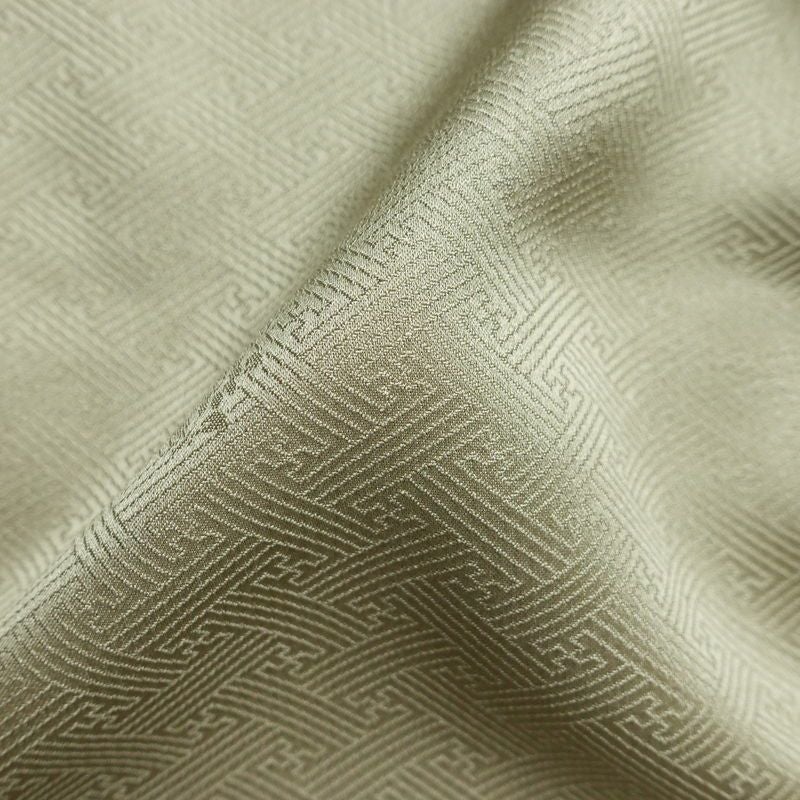 訪問着 良品 しつけ糸付き 金駒刺繍 綸子 正絹 古典柄 袷仕立て 身丈159.5cm 裄丈65.5cm 金彩 フォーマル 着物 緑・うぐいす色_画像21