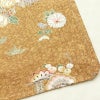 小紋 良品 しつけ糸付き 正絹 花柄 袷仕立て 身丈164.5cm 裄丈67.5cm 金彩 桜	着物 茶_画像15