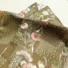 小紋 良品 しつけ糸付き 正絹 花柄 袷仕立て 身丈164.5cm 裄丈67.5cm 金彩 桜	着物 茶_画像17