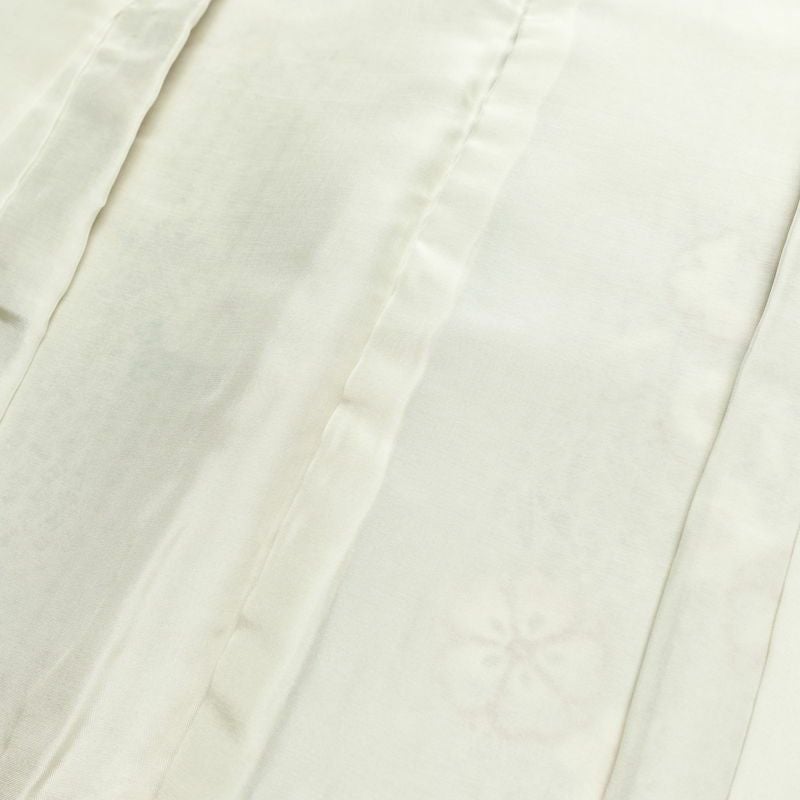 小紋 良品 しつけ糸付き 正絹 花柄 袷仕立て 身丈164.5cm 裄丈67.5cm 金彩 桜	着物 茶_画像18