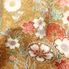 小紋 良品 しつけ糸付き 正絹 花柄 袷仕立て 身丈164.5cm 裄丈67.5cm 金彩 桜	着物 茶_画像21