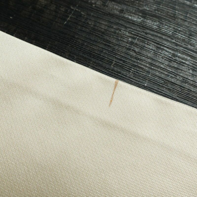 名古屋帯 太鼓柄 正絹 花柄 名古屋仕立て 帯 白_画像15