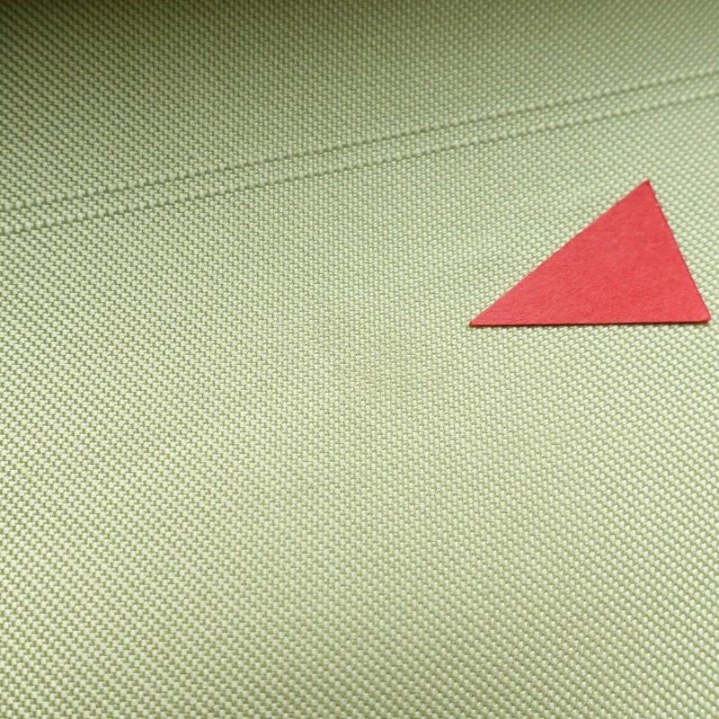 名古屋帯 太鼓柄 正絹 木の葉・植物柄 名古屋仕立て 箔 帯 緑・うぐいす色_画像9