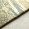 名古屋帯 太鼓柄 正絹 幾何学柄・抽象柄 名古屋仕立て 箔 帯 緑・うぐいす色_画像11