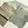 名古屋帯 太鼓柄 正絹 幾何学柄・抽象柄 名古屋仕立て 箔 帯 緑・うぐいす色_画像17