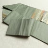 名古屋帯 太鼓柄 正絹 幾何学柄・抽象柄 名古屋仕立て 箔 帯 緑・うぐいす色_画像21