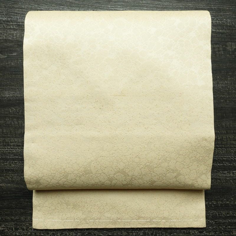 名古屋帯 六通柄 正絹 その他の柄 名古屋仕立て 帯 ベージュ_画像1