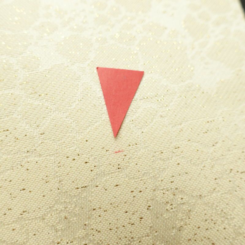 名古屋帯 六通柄 正絹 その他の柄 名古屋仕立て 帯 ベージュ_画像6