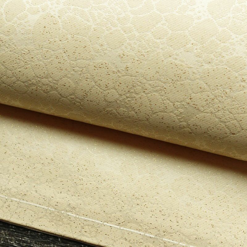 名古屋帯 六通柄 正絹 その他の柄 名古屋仕立て 帯 ベージュ_画像7