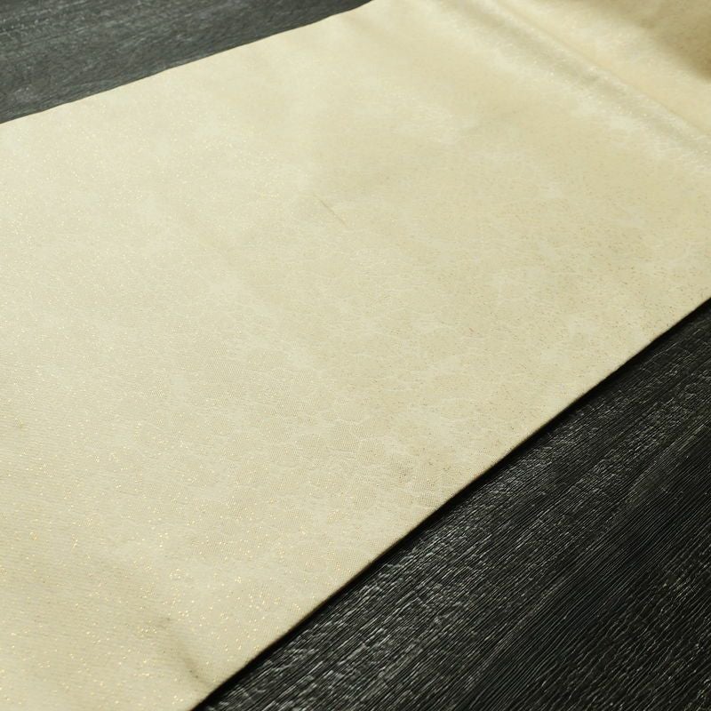 名古屋帯 六通柄 正絹 その他の柄 名古屋仕立て 帯 ベージュ_画像10