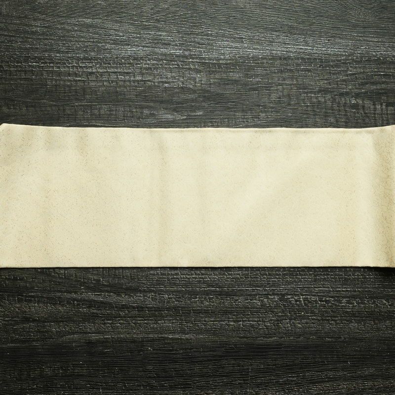 名古屋帯 六通柄 正絹 その他の柄 名古屋仕立て 帯 ベージュ_画像12