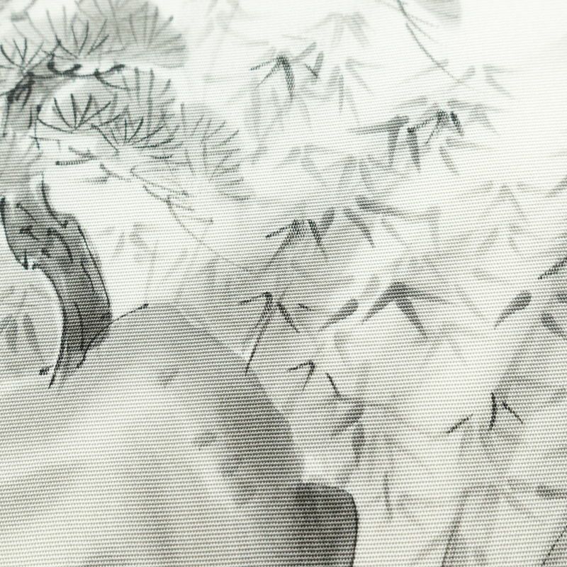 名古屋帯 太鼓柄 良品 正絹 風景柄 名古屋仕立て 帯 白_画像5