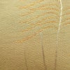 名古屋帯 太鼓柄 美品 正絹 木の葉・植物柄 名古屋仕立て 帯 ベージュ_画像5