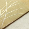 名古屋帯 太鼓柄 美品 正絹 木の葉・植物柄 名古屋仕立て 帯 ベージュ_画像13