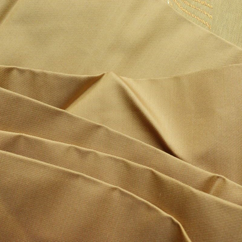 名古屋帯 太鼓柄 美品 正絹 木の葉・植物柄 名古屋仕立て 帯 ベージュ_画像18