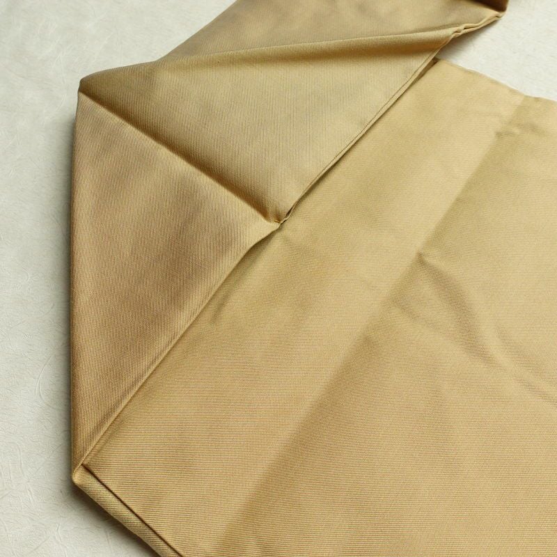 名古屋帯 太鼓柄 美品 正絹 木の葉・植物柄 名古屋仕立て 帯 ベージュ_画像19