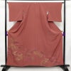 色留袖 一つ紋付き 正絹 古典柄 袷仕立て 身丈158cm 裄丈65cm 箔 刺繍 共八掛 金彩 フォーマル 着物 ピンク_画像1