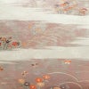 名古屋帯 六通柄 良品 正絹 花柄 名古屋仕立て 箔 金糸 帯 白_画像2