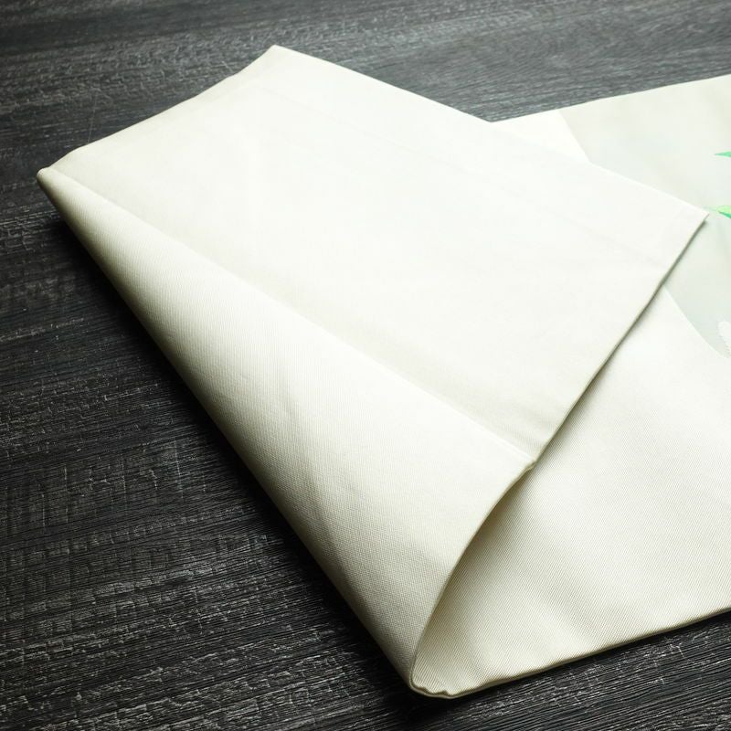 名古屋帯 太鼓柄 正絹 花柄 名古屋仕立て 銀糸 帯 白_画像10