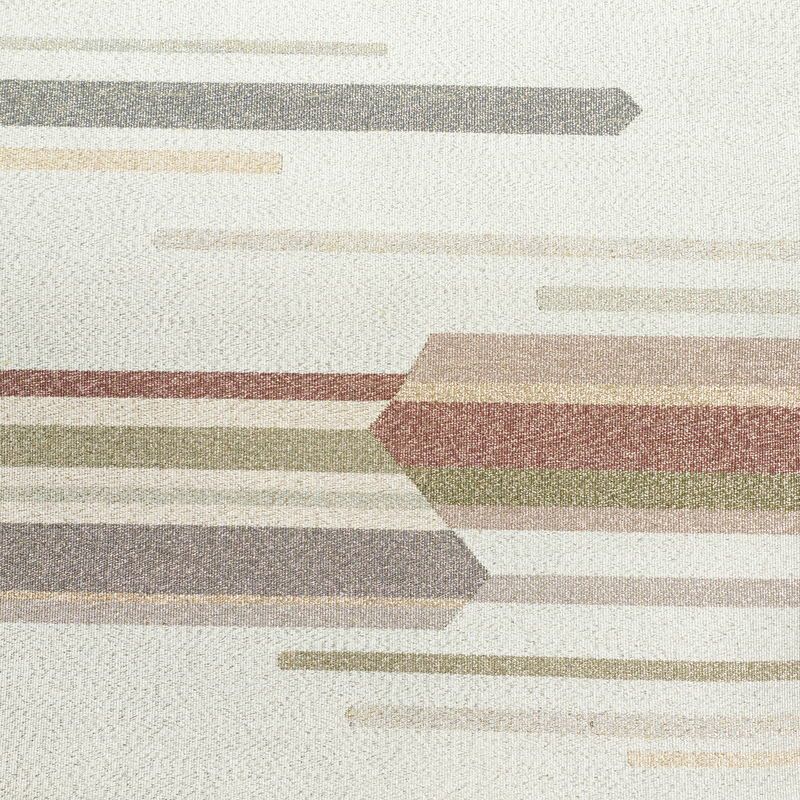 名古屋帯 つづれ織 太鼓柄 正絹 幾何学柄・抽象柄 松葉仕立て 銀糸 帯 金・銀_画像2