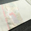 名古屋帯 太鼓柄 しつけ糸付き 正絹 人物・動物柄 名古屋仕立て 箔 帯 白_画像11