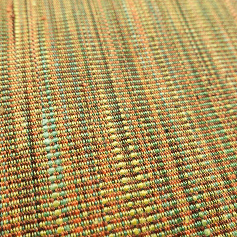 名古屋帯 全通柄 正絹 その他の柄 松葉仕立て 帯 黄・黄土色_画像5