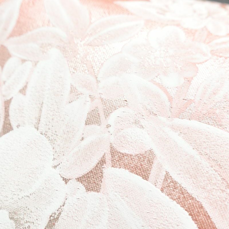 名古屋帯 太鼓柄 正絹 花柄 名古屋仕立て 箔 刺繍 帯 金・銀_画像6