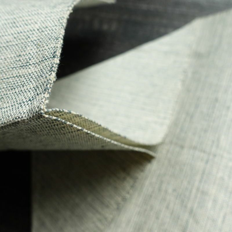 名古屋帯 六通柄 正絹 風景柄 松葉仕立て 帯 青・紺_画像15