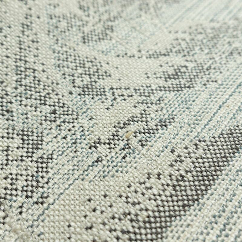 名古屋帯 六通柄 正絹 風景柄 松葉仕立て 帯 青・紺_画像16