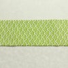 名古屋帯 全通柄 良品 正絹 青海波 流水・波柄 名古屋仕立て 帯 緑・うぐいす色_画像12