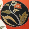 名古屋帯 太鼓柄 良品 金駒刺繍 正絹 花柄 名古屋仕立て 帯 橙_画像3