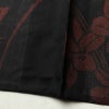 盛夏 良品 夏用 しつけ糸付き 正絹 花柄 単衣仕立て 身丈162.5cm 裄丈66.5cm 着物 黒_画像11