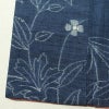 紬 良品 正絹 花柄 袷仕立て 身丈155.5cm 裄丈63cm 着物 青・紺_画像12