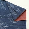 紬 良品 正絹 花柄 袷仕立て 身丈155.5cm 裄丈63cm 着物 青・紺_画像14