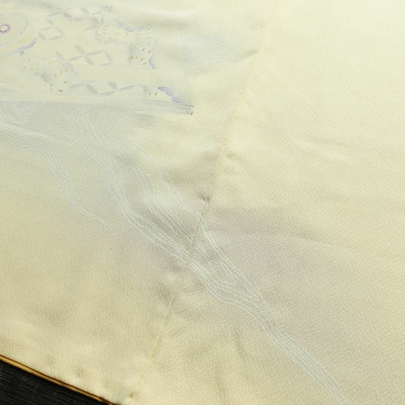 付け下げ 正絹 古典柄 袷仕立て 身丈168cm 裄丈69.5cm 刺繍 フォーマル 着物 クリーム_画像13