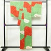 小紋 絞り 正絹 雲柄 袷仕立て 身丈155cm 裄丈68cm 一部しつけ糸付き 着物 多色使い_画像2